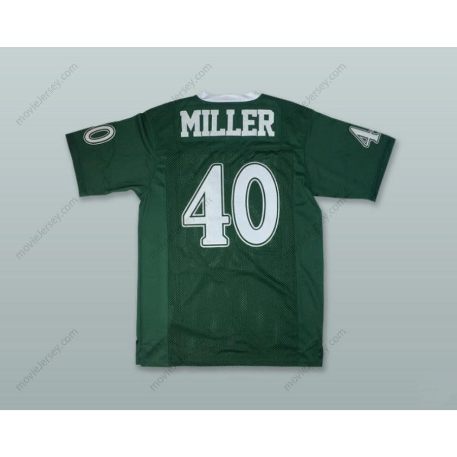 CUSTOM ANY Name Number VON MILLER 40 DESOTO HIGH SCHOOL GREEN Football Jersey Top Stitched S-6XL