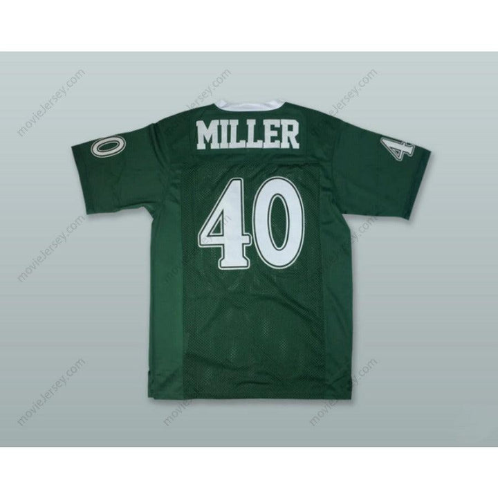 CUSTOM ANY Name Number VON MILLER 40 DESOTO HIGH SCHOOL GREEN Football Jersey Top Stitched S-6XL