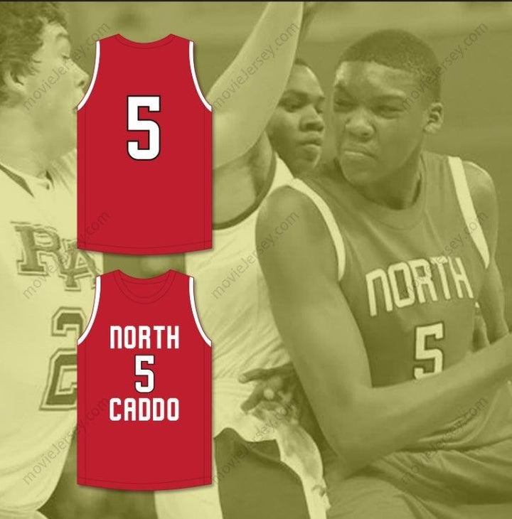 CUSTOM ANY Name Number ROBERT WILLIAMS III 5 NORTH CADDO HIGH SCHOOL TITANS RED BASKETBALL JERSEY 1 Top Stitched S-6XL