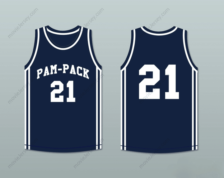 CUSTOM ANY Name Number DOMINIQUE WILKINS 21  HIGH SCHOOL PAM-PACK BASKETBALL JERSEY Top Stitched S-6XL