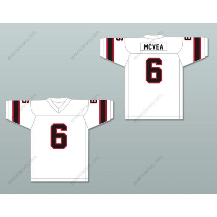 CUSTOM ANY Name Number 1974 WFL WARREN MCVEA 6 DETROIT WHEELS Football Jersey Top Stitched S-6XL