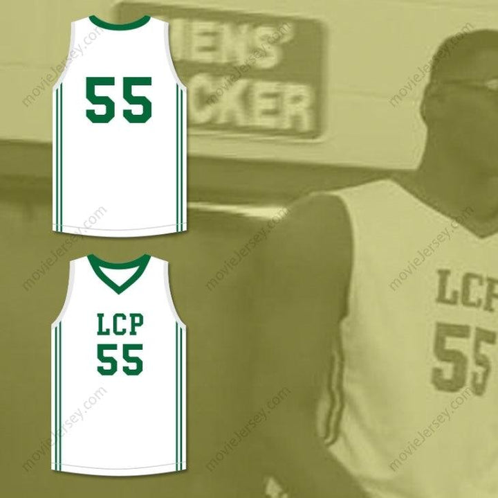 CUSTOM ANY Name Number TACKO FALL 55   LIONS WHITE BASKETBALL JERSEY Top Stitched S-6XL
