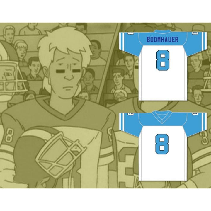 CUSTOM ANY Name Number JEFF BOOMHAUER 8 ARLEN COUGARS HIGH SCHOOL HOME Football Jersey Top Stitched S-6XL