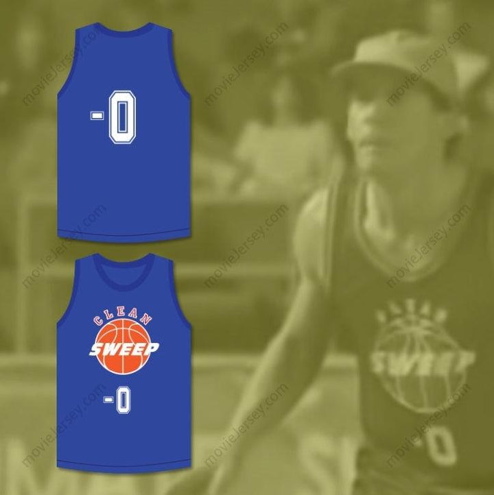 CUSTOM ANY Name Number ERNEST P. WORRELL 0 CLEAN SWEEP BLUE BASKETBALL JERSEY SLAM DUNK ERNEST 1 Top Stitched S-6XL