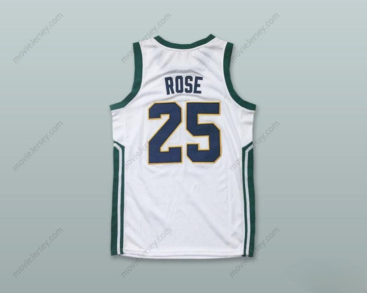 CUSTOM ANY Name Number DERRICK ROSE 25 SIMEON CAREER ACADEMY WOLVERINES WHITE BASKETBALL JERSEY Top Stitched S-6XL