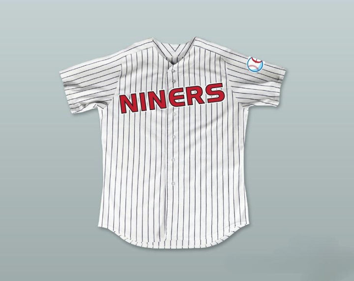Custom Any Name Number QUARK 7 DEEP SPACE NINERS WHITE PINSTRIPED BASEBALL JERSEY Top Stitched S-6XL