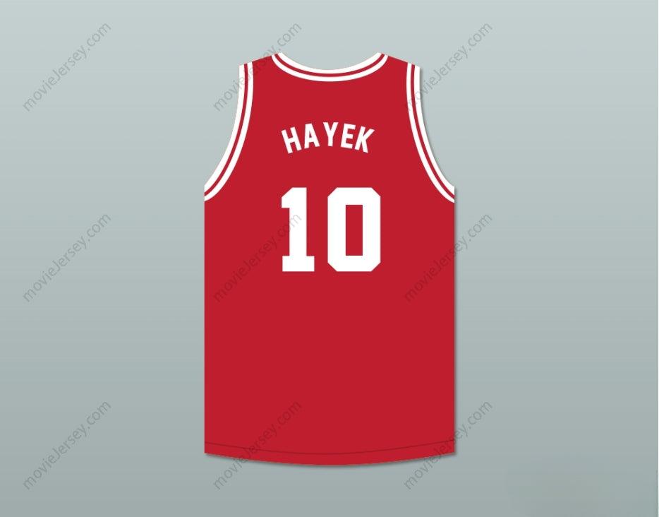 CUSTOM ANY Name Number SALMA HAYEK 10 TIJUANA PIRANHAS RED BASKETBALL JERSEY MEXICAN EXPANSION TEAM Top Stitched S-6XL