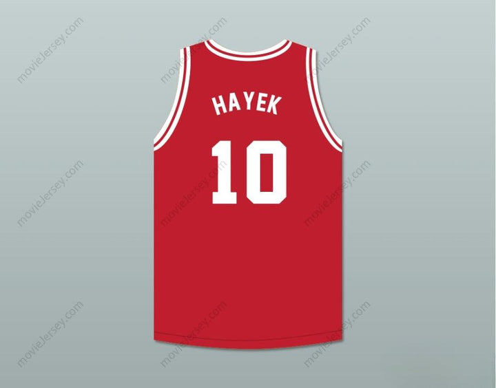 CUSTOM ANY Name Number SALMA HAYEK 10 TIJUANA PIRANHAS RED BASKETBALL JERSEY MEXICAN EXPANSION TEAM Top Stitched S-6XL