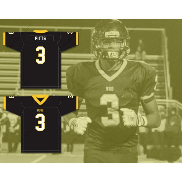 CUSTOM ANY Name Number KYLE PITTS 3 ARCHBISHOP WOOD CATHOLIC HIGH SCHOOL VIKINGS Football Jersey Top Stitched S-6XL