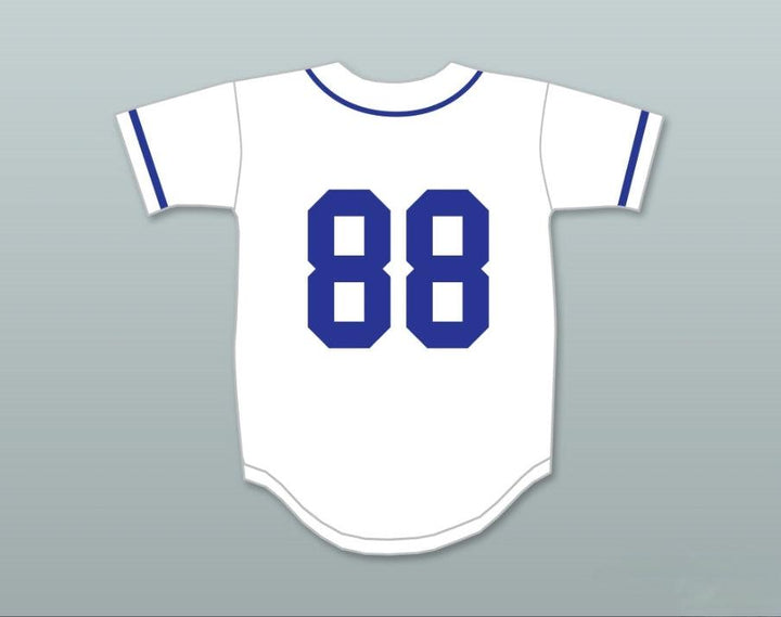 Custom Any Name Number CROOKLYN BLUE ON WHITE BASEBALL JERSEY ANY NAME OR NUMBER Top Stitched S-6XL