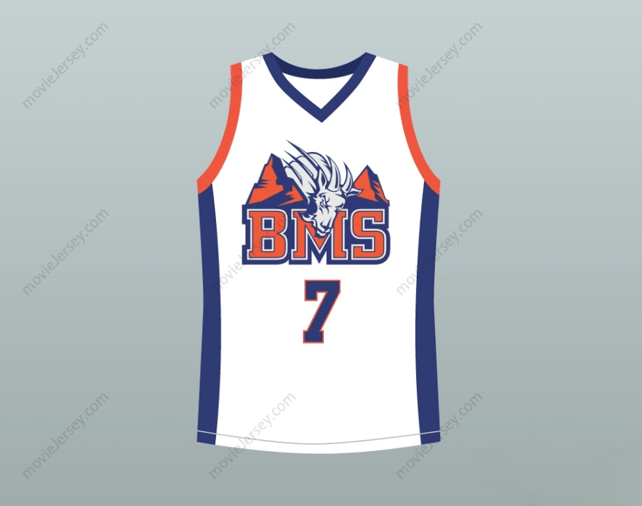 CUSTOM ANY Name Number ALEX MORAN 7 BLUE MOUNTAIN STATE GOATS BASKETBALL JERSEY STITCH SEWN Top Stitched S-6XL