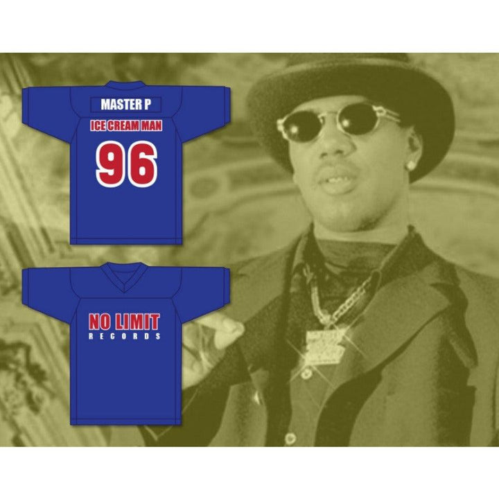 CUSTOM ANY Name Number MASTER P 96 ICE CREAM MAN NO LIMIT RECORDS Football Jersey Top Stitched S-6XL