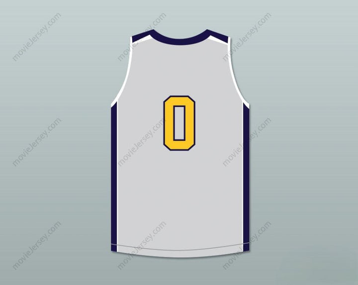 CUSTOM ANY Name Number TERRON FORTE 0 LIBERTY HIGH SCHOOL LIGHT GRAY BASKETBALL JERSEY AMATEUR Top Stitched S-6XL