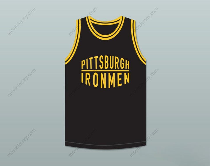 CUSTOM ANY Name Number PITTSBURGH IRONMEN 46 BLACK BASKETBALL JERSEY Top Stitched S-6XL