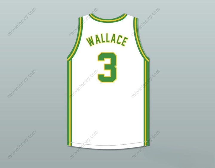 CUSTOM ANY Name Number BEN WALLACE 3 CENTRAL HIGH SCHOOL HAYNEVILLE LIONS WHITE BASKETBALL JERSEY Top Stitched S-6XL
