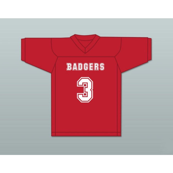 CUSTOM ANY Name Number MITCHELL 3 PUTNAM BADGERS HIGH SCHOOL RED Football Jersey Top Stitched S-6XL