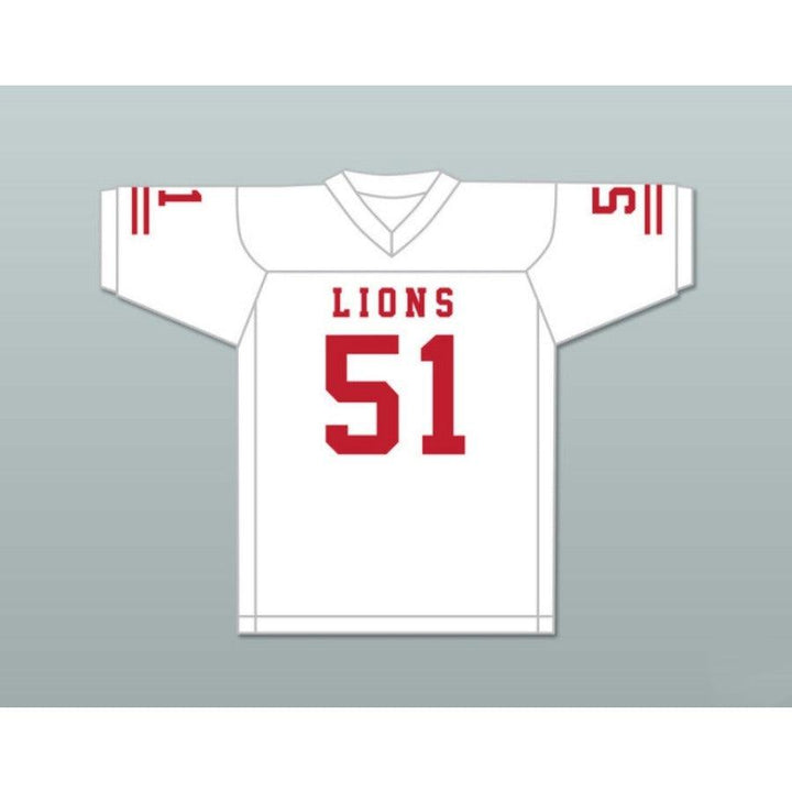 CUSTOM ANY Name Number JAMES DAVIS 51 EMCC LIONS FOOTBALL JERSEY INCLUDES PATCHES Top Stitched S-6XL