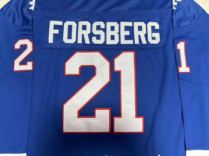Custom Any Name Number PETER FORSBERG WHA QUEBEC NORDIQUES HOCKEY JERSEY Top Stitched S-6XL