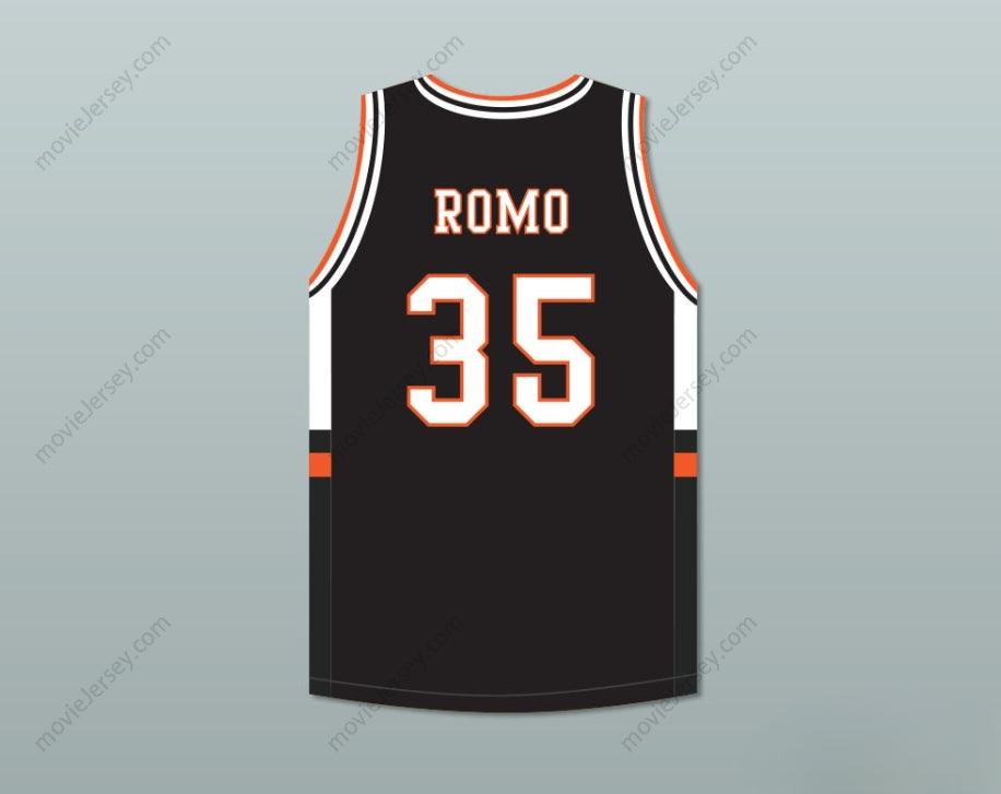CUSTOM ANY Name Number TONY ROMO 35  HIGH SCHOOL BLACK BASKETBALL JERSEY WITH PATCH Top Stitched S-6XL
