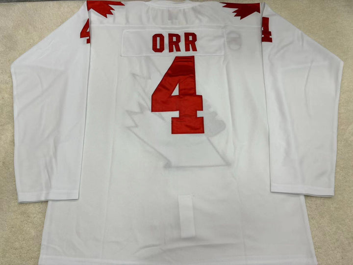 Custom Any Name Number BOBBY ORR CANADA CUP HOCKEY JERSEY Stitched Top Stitched S-6XL