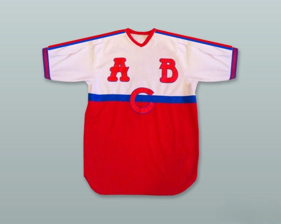 Custom Any Name Number ABC  BLACK CRACKERS 1 RED BLUE AND WHITE BASEBALL JERSEY Top Stitched S-6XL