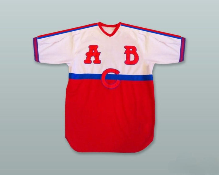 Custom Any Name Number ABC  BLACK CRACKERS 1 RED BLUE AND WHITE BASEBALL JERSEY Top Stitched S-6XL
