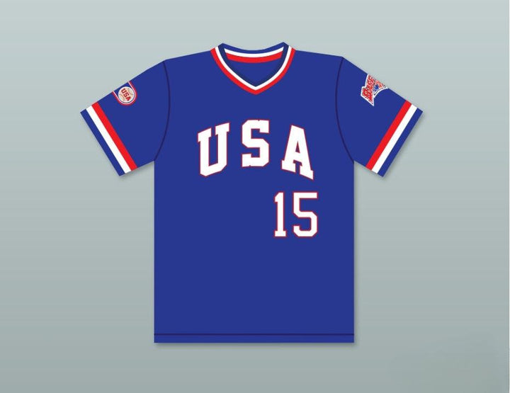 Custom Any Name Number SCOTT BANKHEAD 15 1984 USA TEAM BLUE BASEBALL JERSEY Top Stitched S-6XL