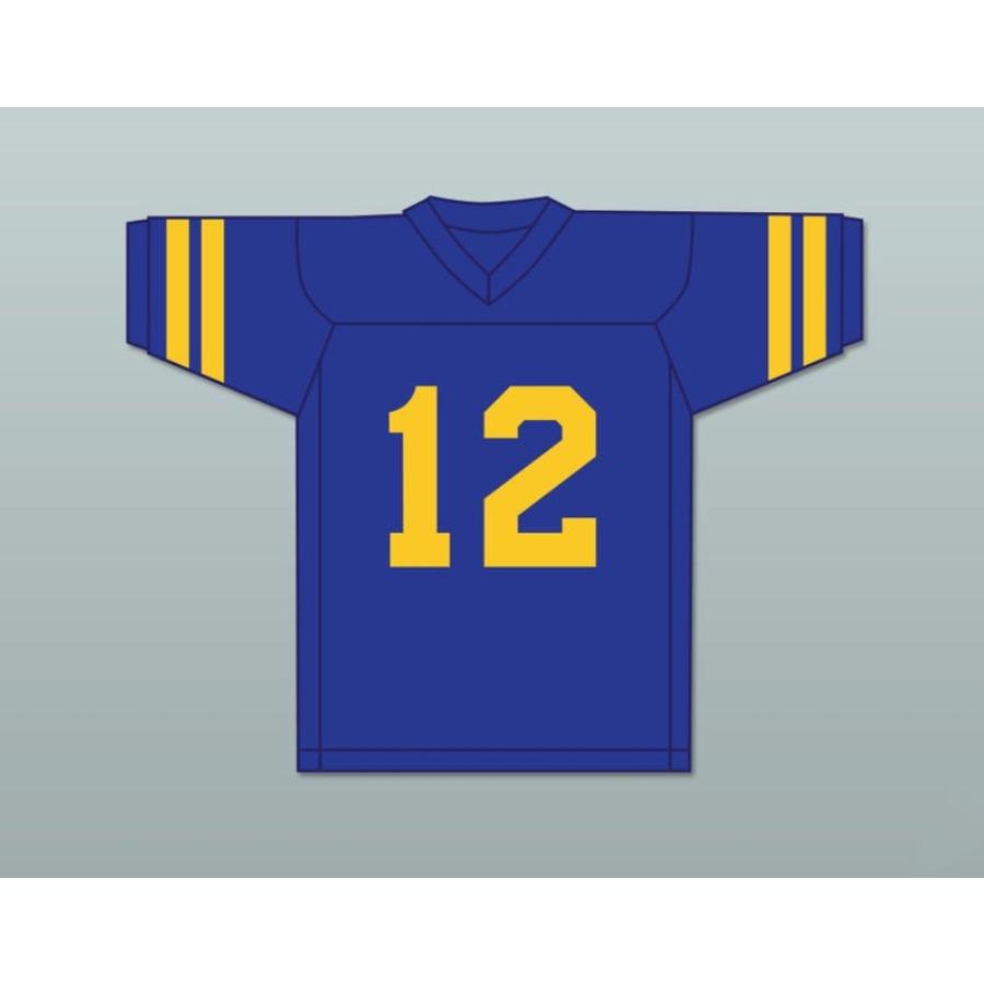 CUSTOM ANY Name Number BARRY GOLDBERG 12 WILLIAM PENN ACADEMY QUAKERS BLUE Football Jersey Top Stitched S-6XL