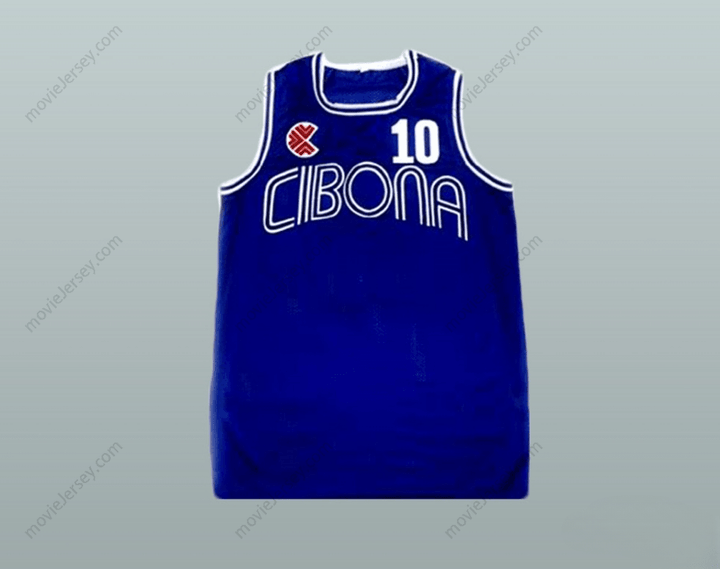 CUSTOM ANY Name Number DRAZEN PETROVIC CIBONA BLUE BASKETBALL JERSEY Top Stitched S-6XL