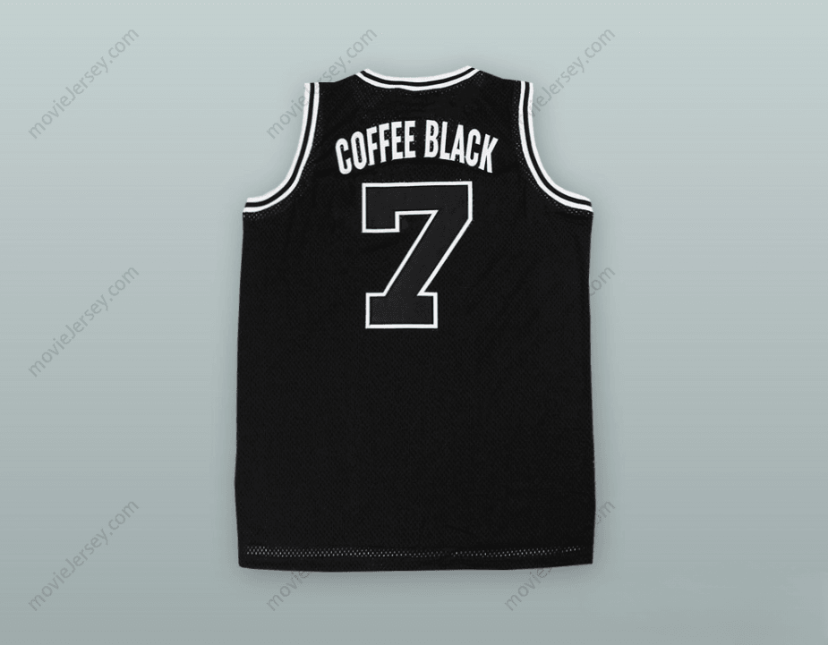 CUSTOM ANY Name Number COFFEE BLACK 7 BASKETBALL JERSEY Top Stitched S-6XL