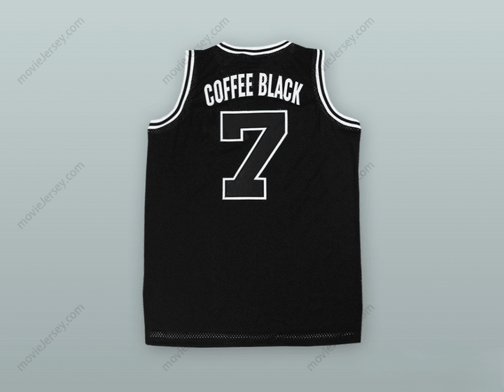 CUSTOM ANY Name Number COFFEE BLACK 7 BASKETBALL JERSEY Top Stitched S-6XL