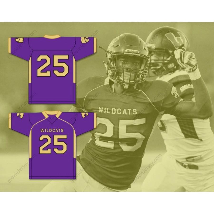 CUSTOM ANY Name Number HASSAN HASKINS 25 EUREKA HIGH SCHOOL WILDCATS Football Jersey Top Stitched S-6XL