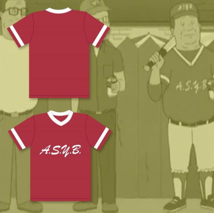 Custom Any Name Number BILL DAUTERIVE ARLEN SOUTH YOUTH BASEBALL A.S.Y.B. BASEBALL JERSEY Top Stitched S-6XL