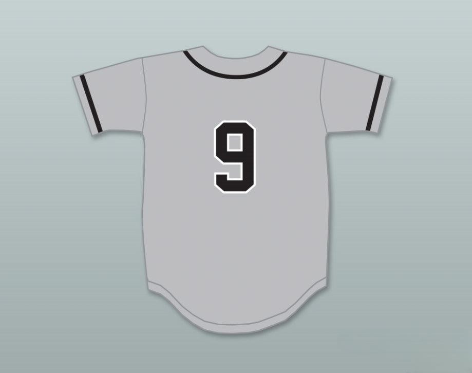 Custom Any Name Number DESIGNATED HITTER 9 GRAY BASEBALL JERSEY Top Stitched S-6XL