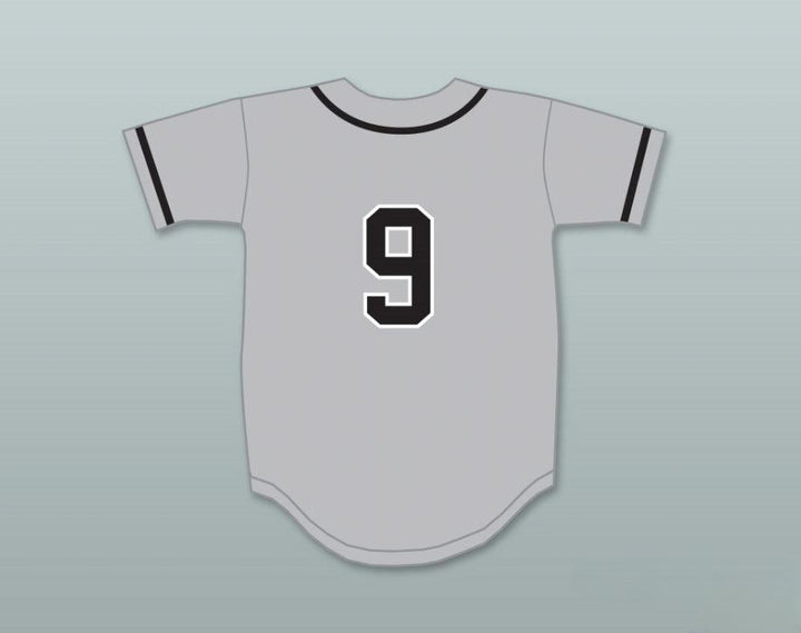 Custom Any Name Number DESIGNATED HITTER 9 GRAY BASEBALL JERSEY Top Stitched S-6XL