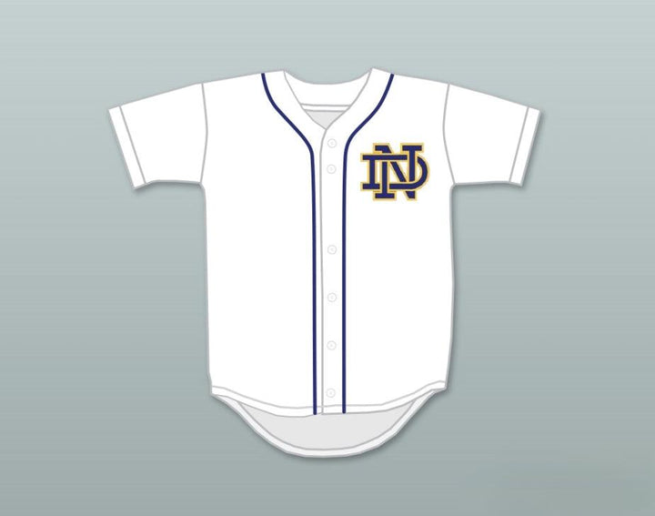 Custom Any Name Number GIANCARLO STANTON 27 NOTRE DAME HIGH SCHOOL   KNIGHTS WHITE BASEBALL JERSEY 1 Top Stitched S-6XL