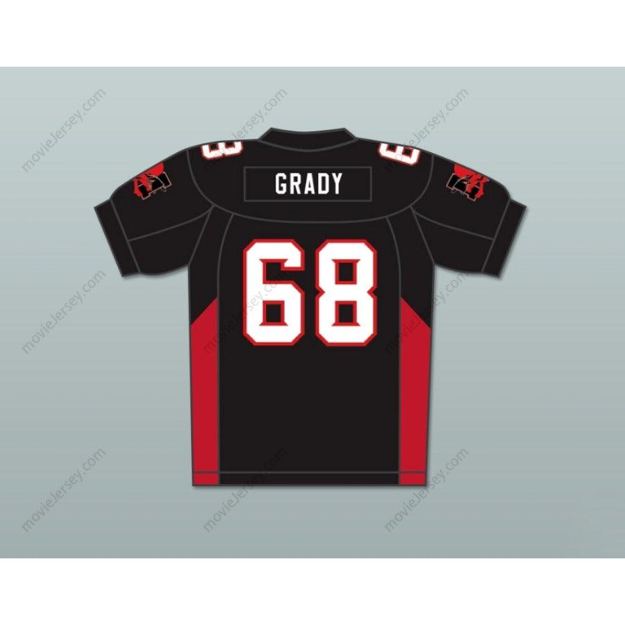 CUSTOM ANY Name Number 68 GRADY MEAN MACHINE CONVICTS FOOTBALL JERSEY INCLUDES PATCHES Top Stitched S-6XL