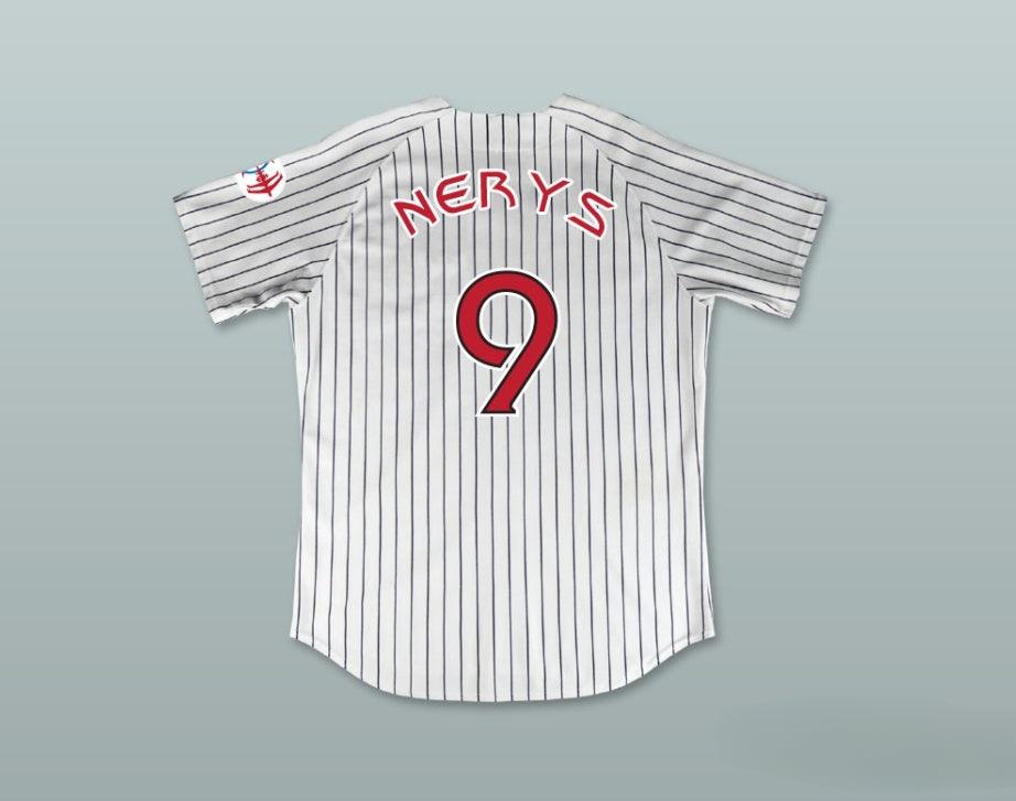 Custom Any Name Number KIRA NERYS 9 DEEP SPACE NINERS WHITE PINSTRIPED BASEBALL JERSEY Top Stitched S-6XL