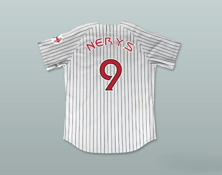 Custom Any Name Number KIRA NERYS 9 DEEP SPACE NINERS WHITE PINSTRIPED BASEBALL JERSEY Top Stitched S-6XL