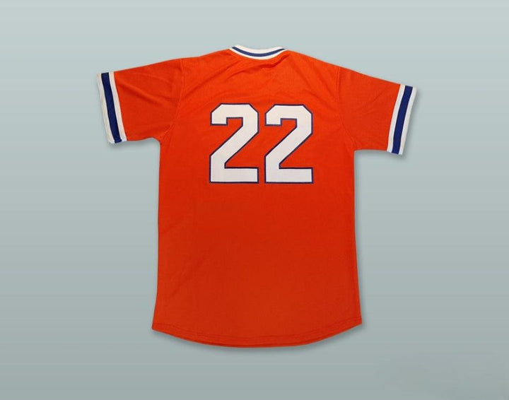 Custom Any Name Number  GIANTS 22 ORANGE BASEBALL JERSEY Top Stitched S-6XL