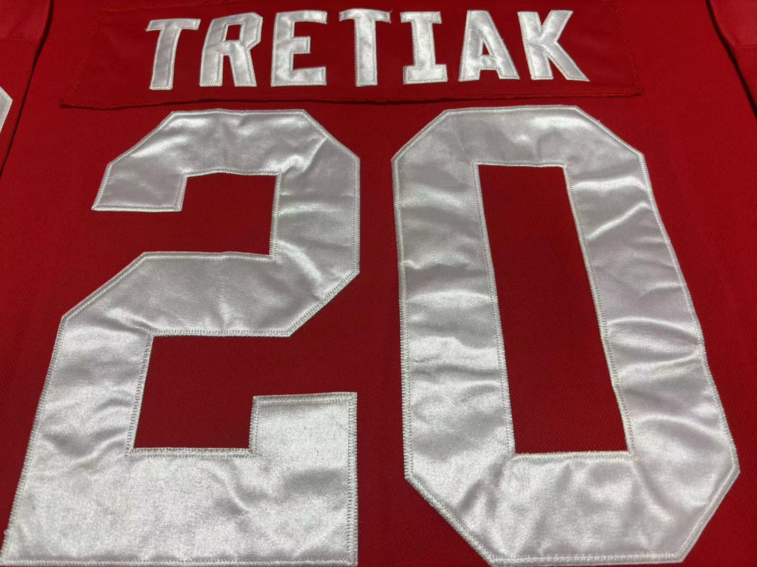 Custom Any Name Number VLADISLAV TRETIAK USSR CCCP HOCKEY JERSEY Stitched Top Stitched S-6XL