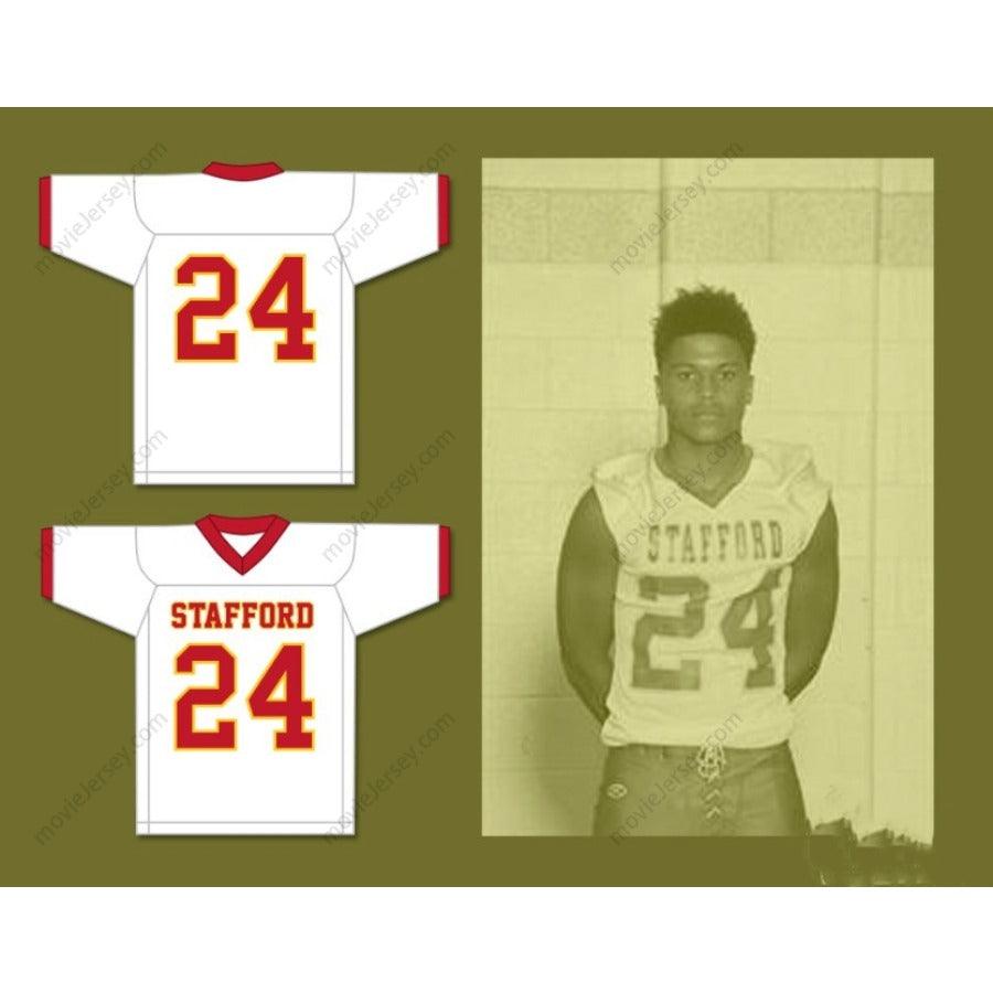 CUSTOM ANY Name Number JALEN PITRE 24 STAFFORD HIGH SCHOOL SPARTANS Football Jersey Top Stitched S-6XL