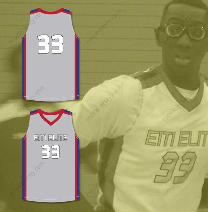 CUSTOM ANY Name Number TACKO FALL 33 EACH 1 TEACH 1 ELITE AAU GRAY BASKETBALL JERSEY 1 Top Stitched S-6XL