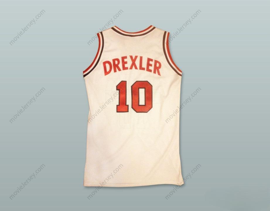 CUSTOM ANY Name Number CLYDE DREXLER 10 USA HOME BASKETBALL JERSEY Top Stitched S-6XL