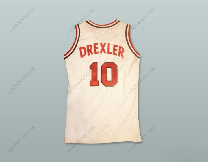 CUSTOM ANY Name Number CLYDE DREXLER 10 USA HOME BASKETBALL JERSEY Top Stitched S-6XL