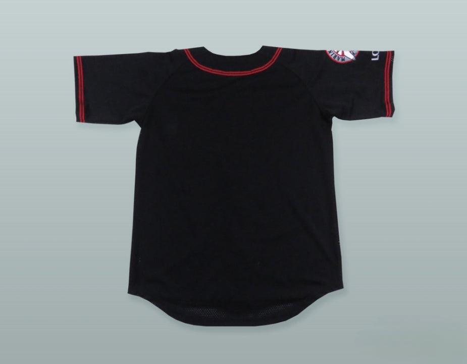Custom Any Name Number CHIBA LOTTE MARINES BLACK BASEBALL JERSEY WITH PATCH Top Stitched S-6XL