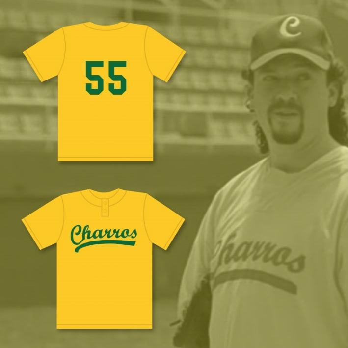 Custom Any Name Number DANNY MCBRIDE KENNY POWERS 55 CHARROS PRACTICE AWAY BASEBALL JERSEY EASTBOUND & DOWN Top Stitched S-6XL