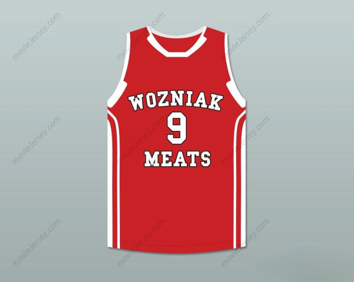 CUSTOM ANY Name Number VINCE VAUGHN DAVID WOZNIAK 9 WOZNIAK MEATS BASKETBALL JERSEY DELIVERY MAN Top Stitched S-6XL