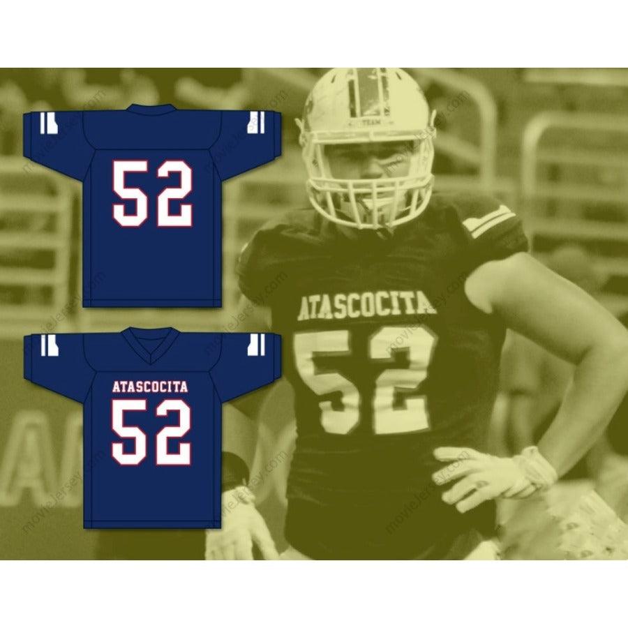 CUSTOM ANY Name Number SAM COSMI 52 ATASCOCITA HIGH SCHOOL  Football Jersey Top Stitched S-6XL