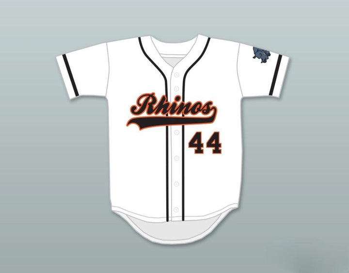 Custom Any Name Number GARCIA 44 RHINOS BASEBALL JERSEY WITH PATCH KEY & PEELE SLAP ASS Top Stitched S-6XL